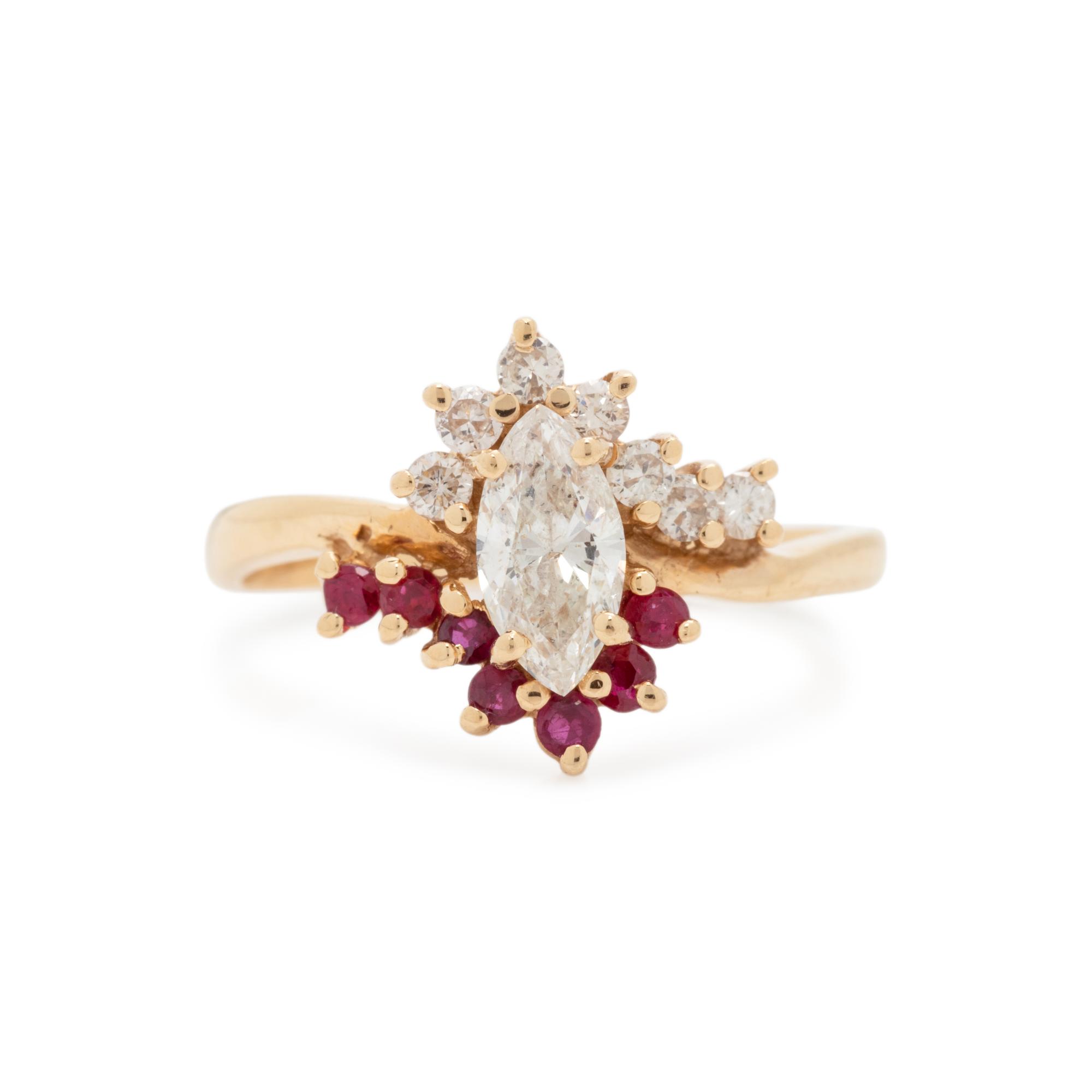DIAMOND AND RUBY RING