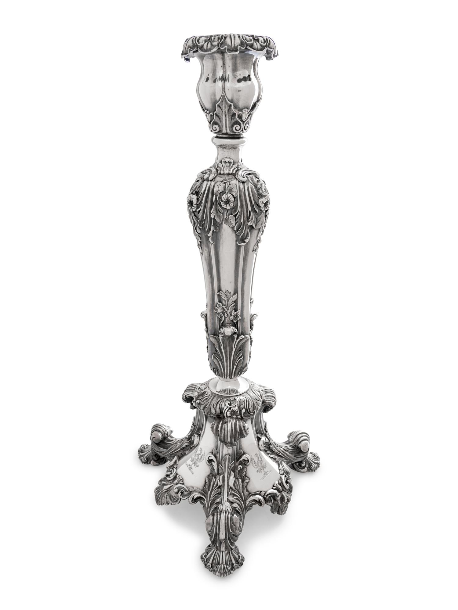 An Elkington and Co. Silver-Plate Seven-Light Candelabrum