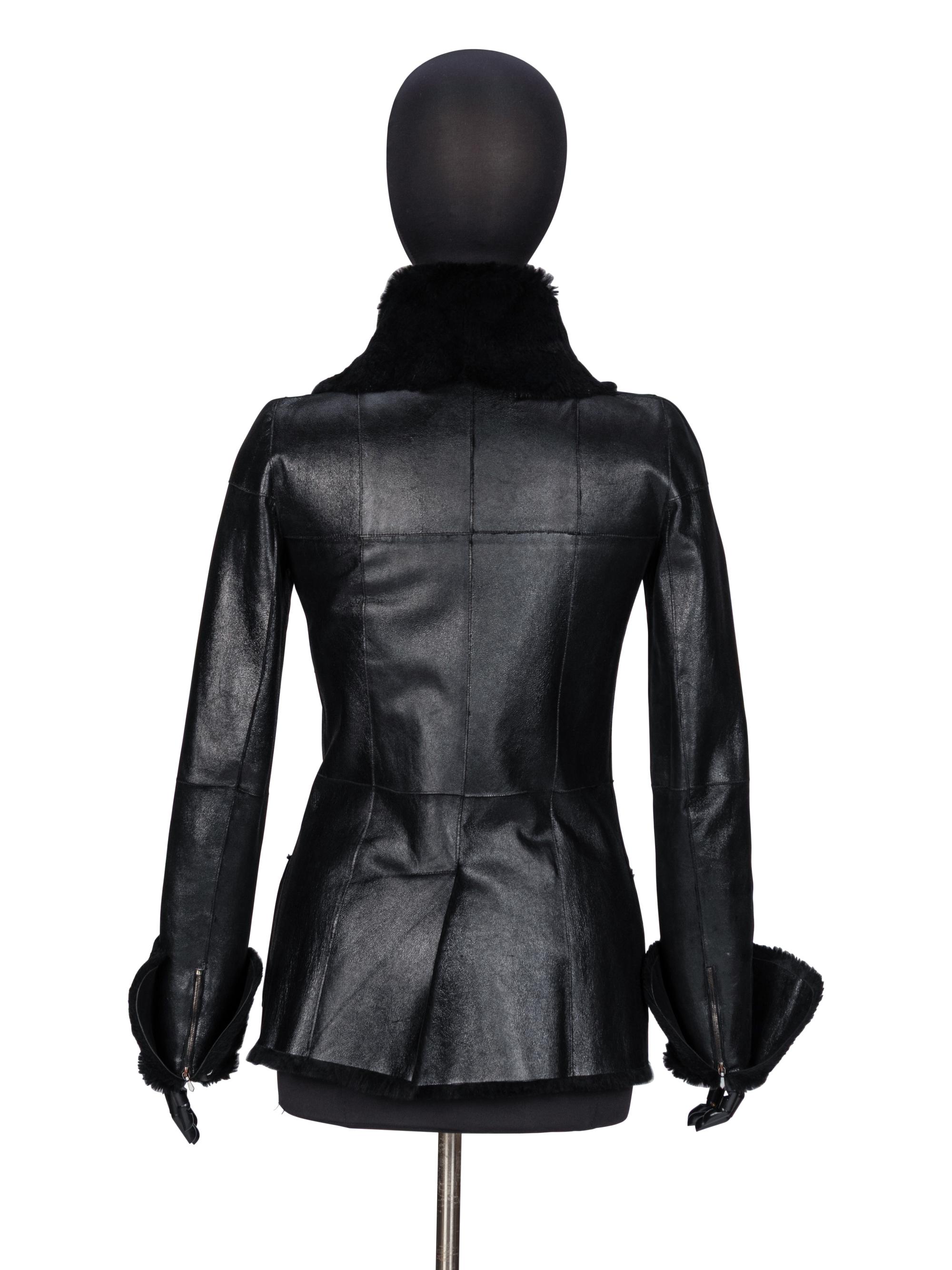 Chanel, Rabbit Fur & Leather Jacket