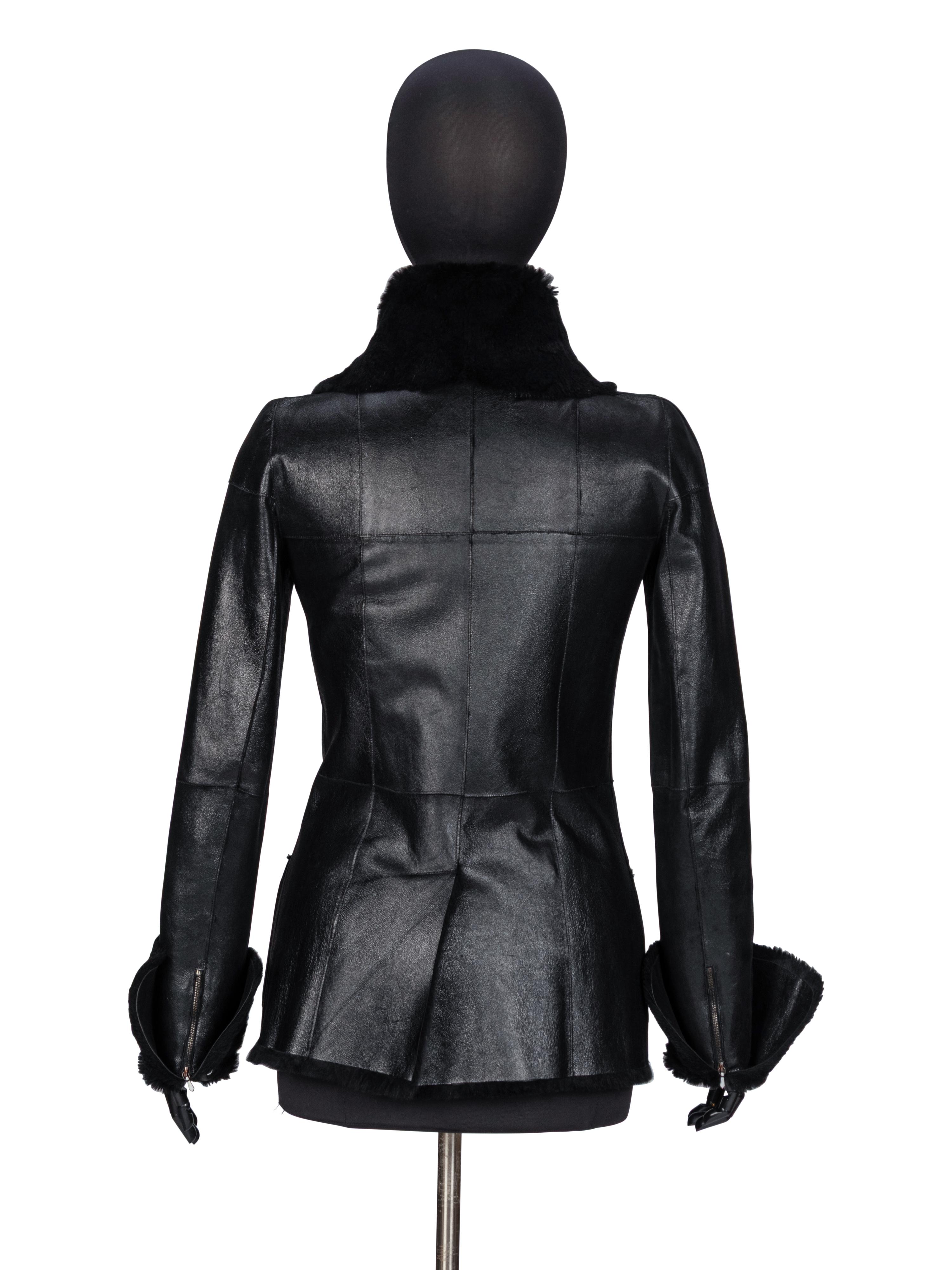 Chanel, Rabbit Fur & Leather Jacket
