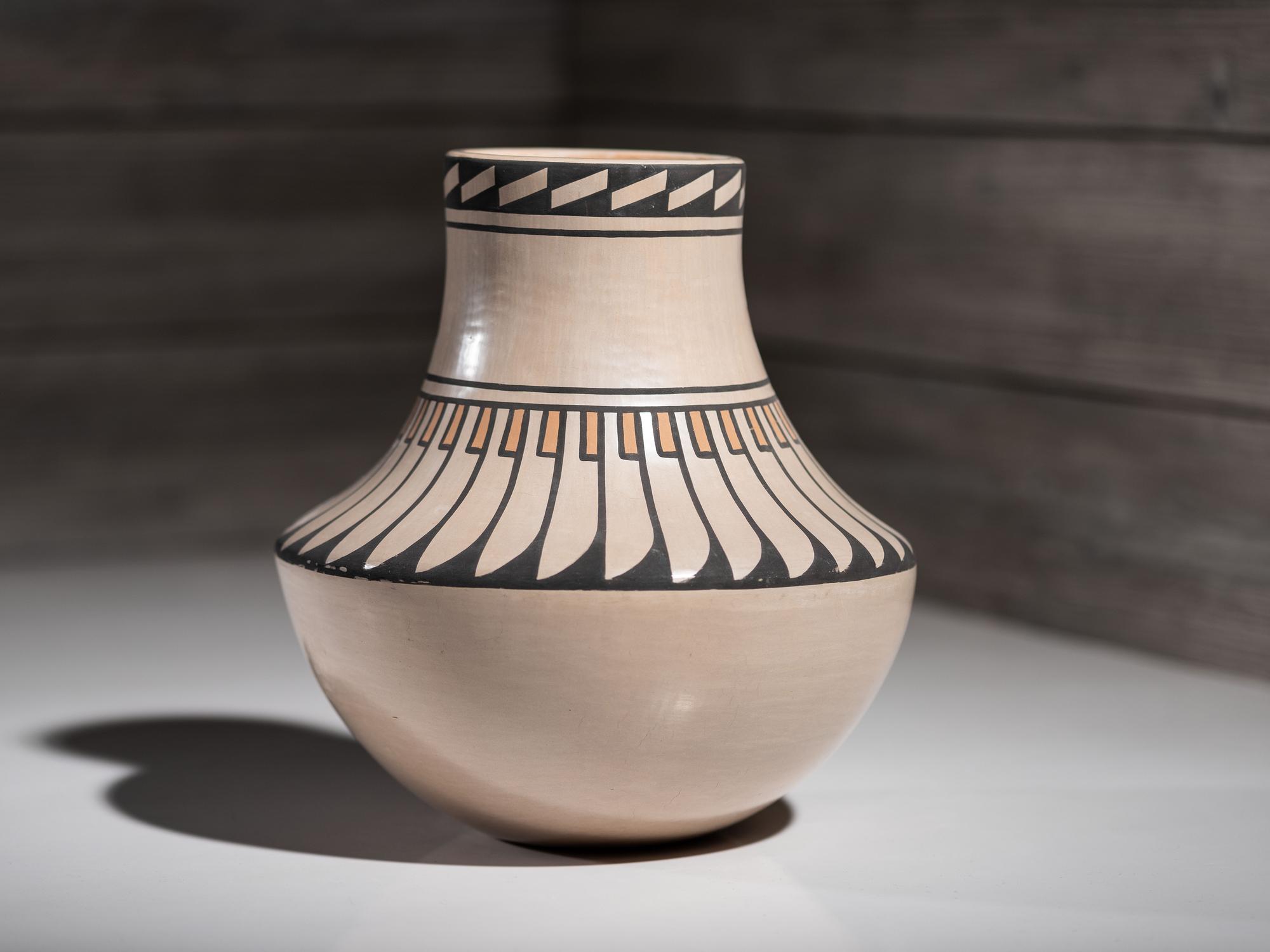 Polychrome Pottery Vase
