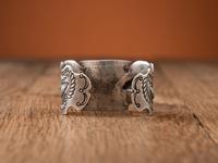 Navajo Ingot Cuff Bracelet, with Drilled Turquoise Bead