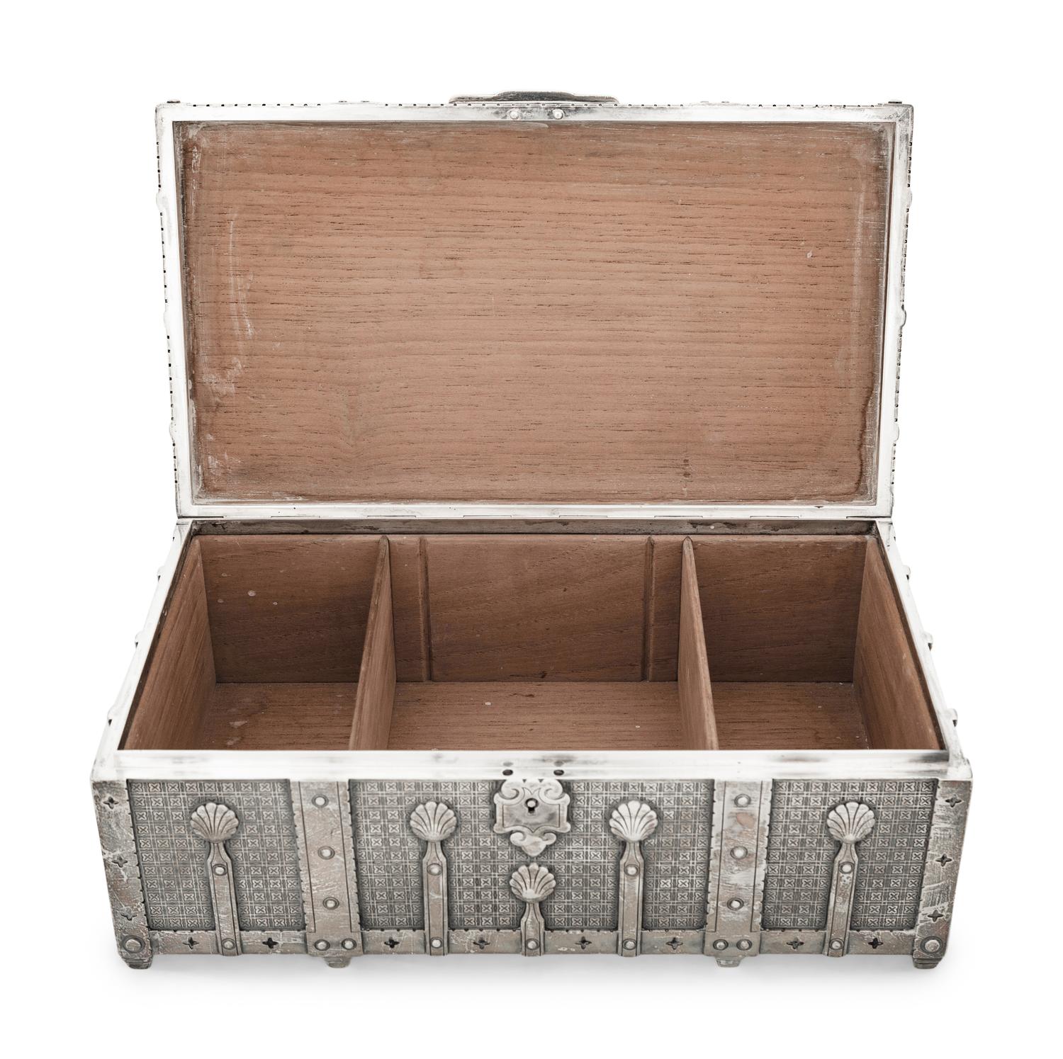 A Tiffany and Co. Silver Humidor