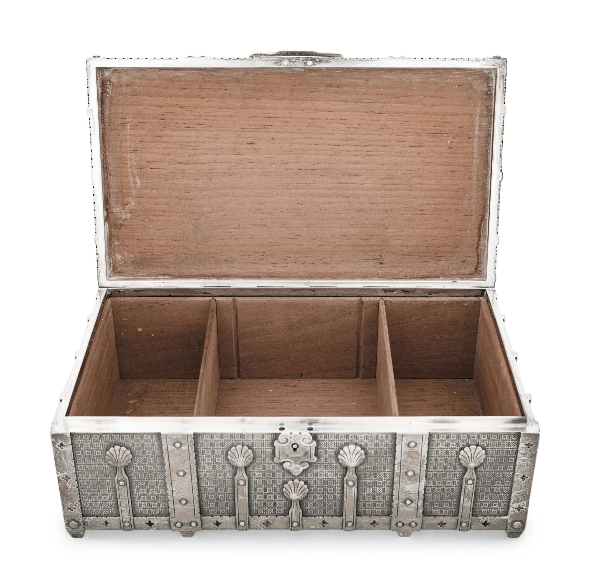 A Tiffany and Co. Silver Humidor