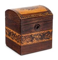 A Regency Inlaid Tea Caddy