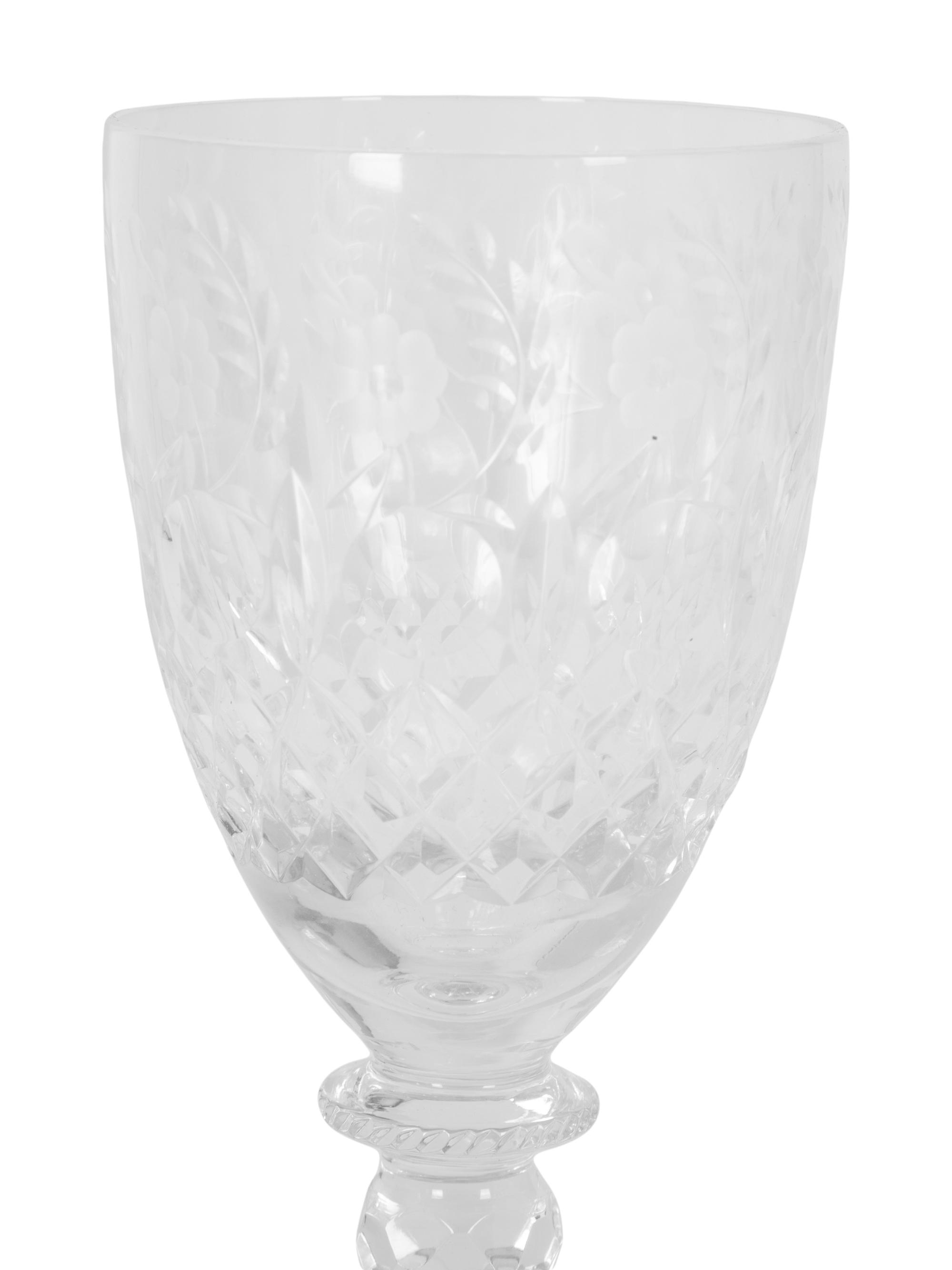 A 53-Piece Part Set of Rogaška Gallia Crystal Stemware — 20TH CENTURY