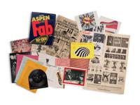 [ASPEN MAGAZINE]. JOHNSON, Phyllis, editor. Aspen the Magazine in a Box . COMPLETE RUN: Numbers 1, 2, 3, 4, 5&6, 6A, 7, 8, 9, and 10. New York: Roaring Ford Press & Aspen Communications Inc., 1965-1971.
