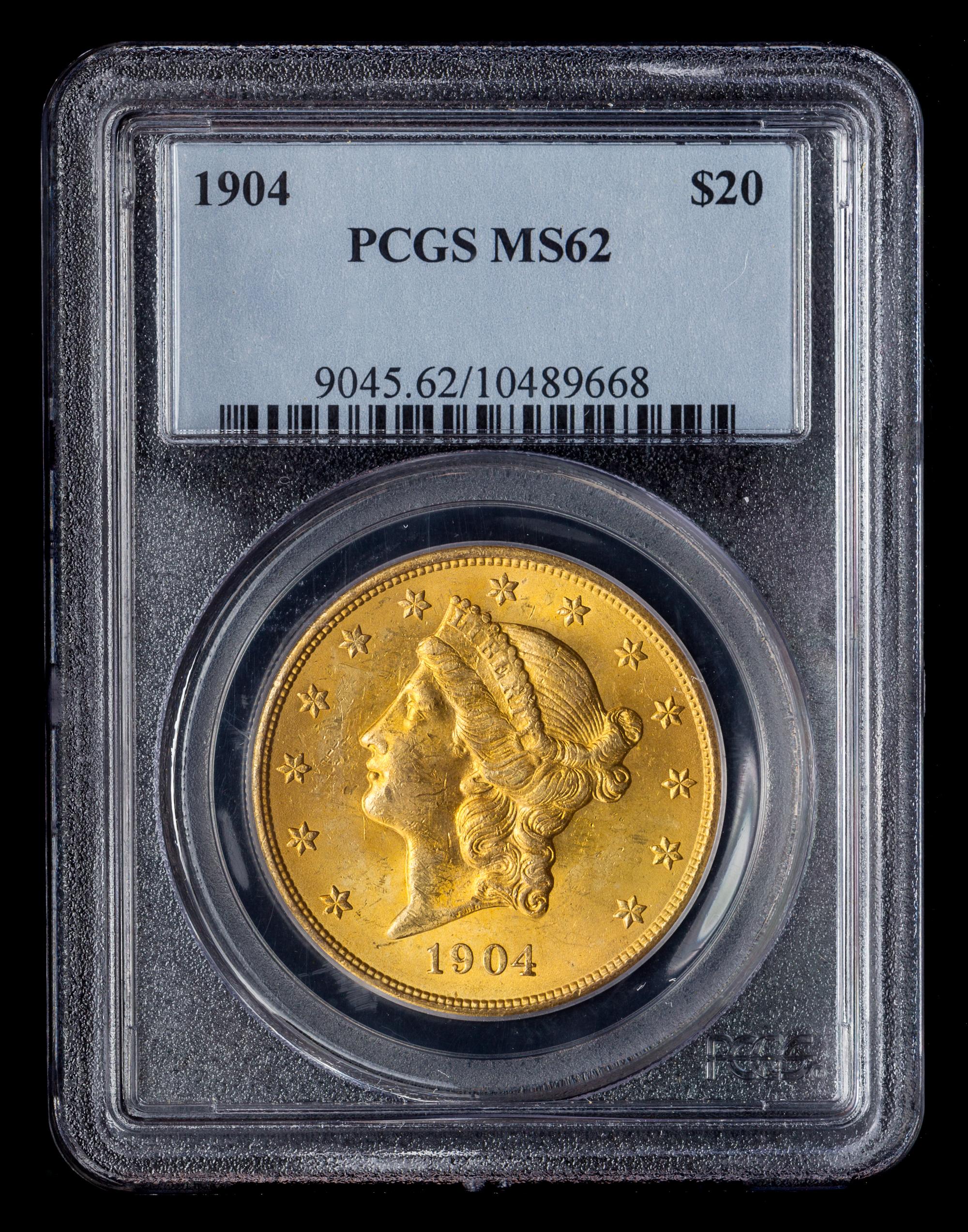 A United States 1904 Liberty Head $20 Gold Coin