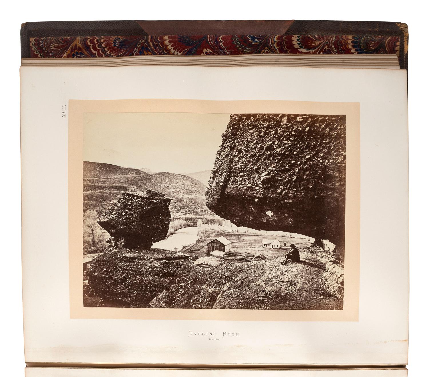 [WESTERN AMERICANA]. HAYDEN, Ferdinand V. (1829-1887). Sun Pictures of Rocky Mountain Scenery . New York: Julius Bien, 1870.