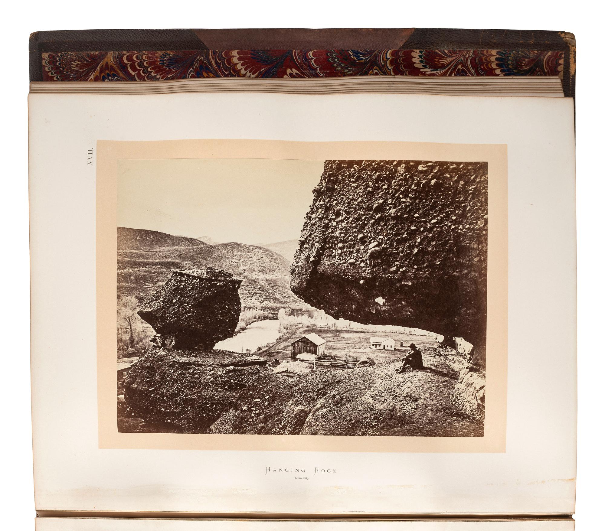[WESTERN AMERICANA]. HAYDEN, Ferdinand V. (1829-1887). Sun Pictures of Rocky Mountain Scenery . New York: Julius Bien, 1870.