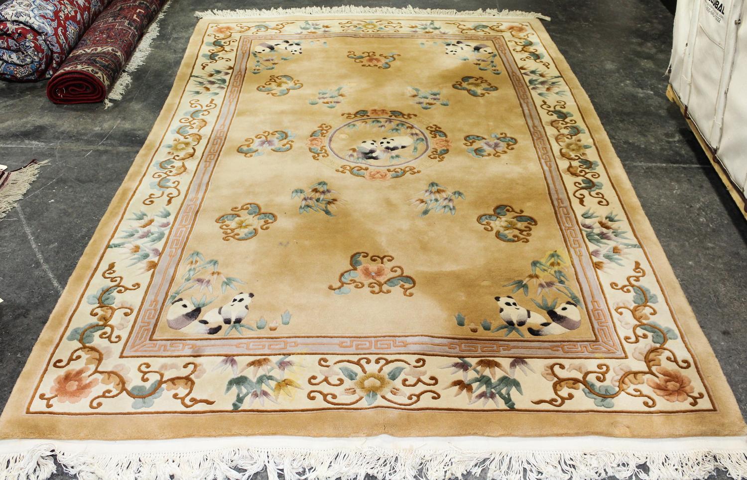 A Chinese Wool Rug 9 feet 3 inches x 6 feet 1 inch. — SECOND HALF 20TH CENTURY