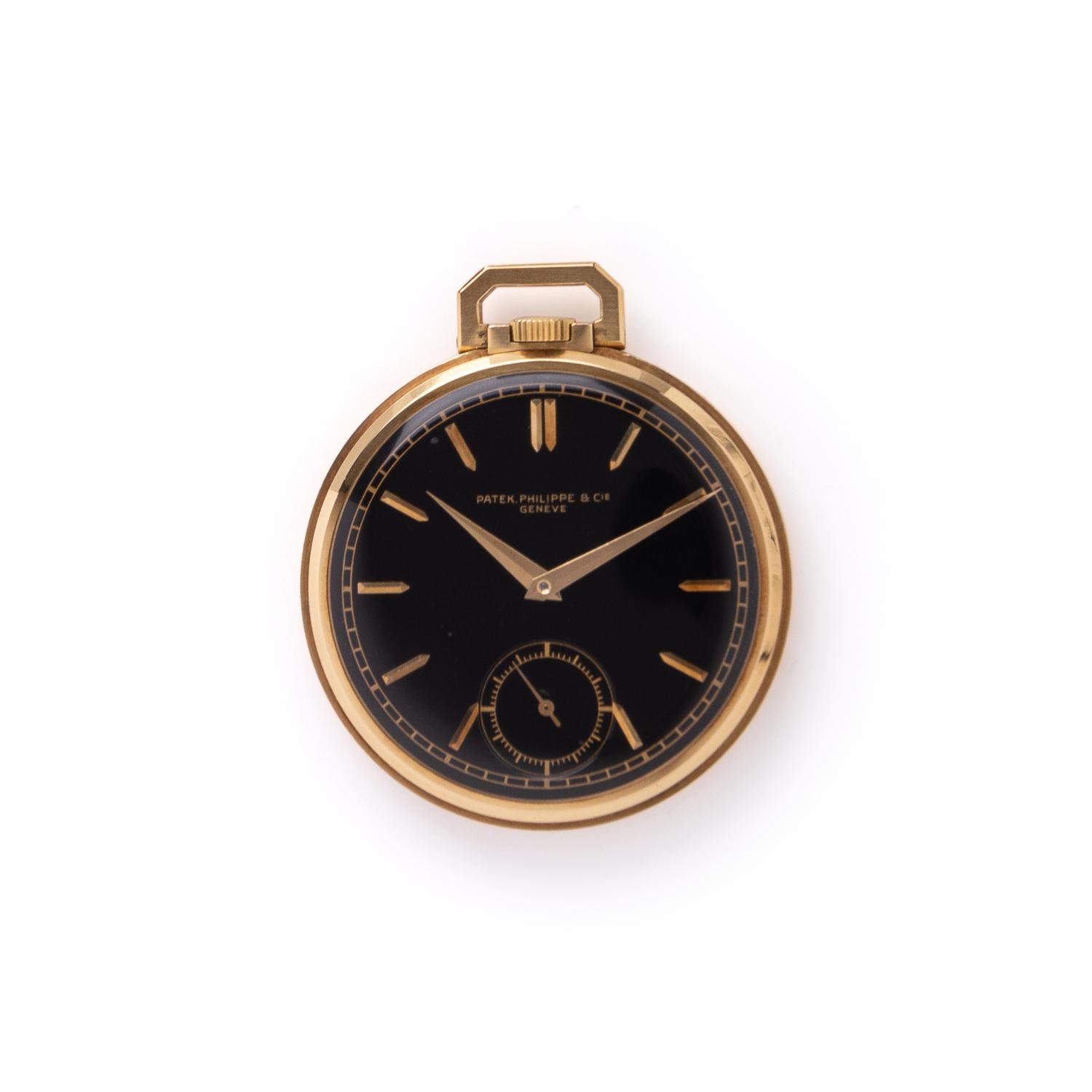 PATEK PHILIPPE, REF. 600 18K YELLOW GOLD OPEN FACE POCKET WATCH
