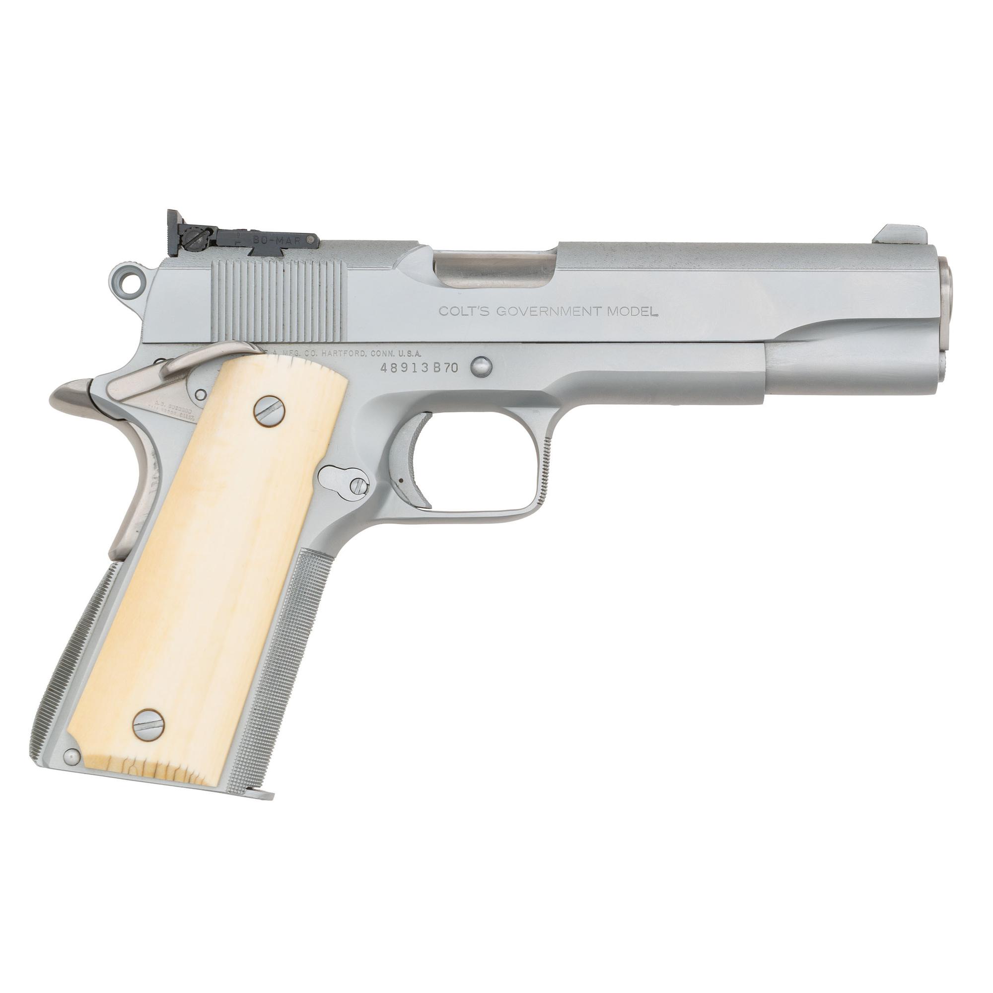 *Colt Mark IV Series 70 Updated by Armand Swenson with Ivory Grips