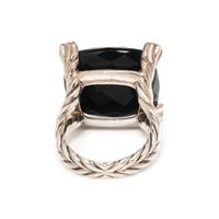 DAVID YURMAN, ONYX AND DIAMOND 'CHATELAINE' RING