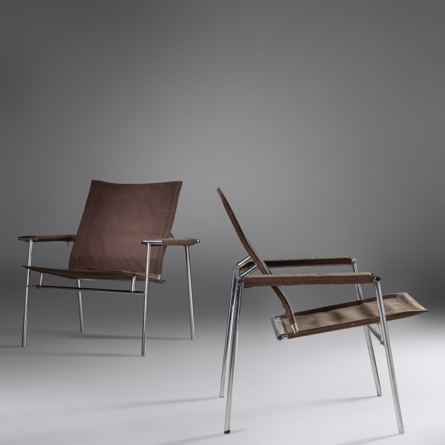 Pair of 'Casino' Lounge Chairs, c. 1960 Finland