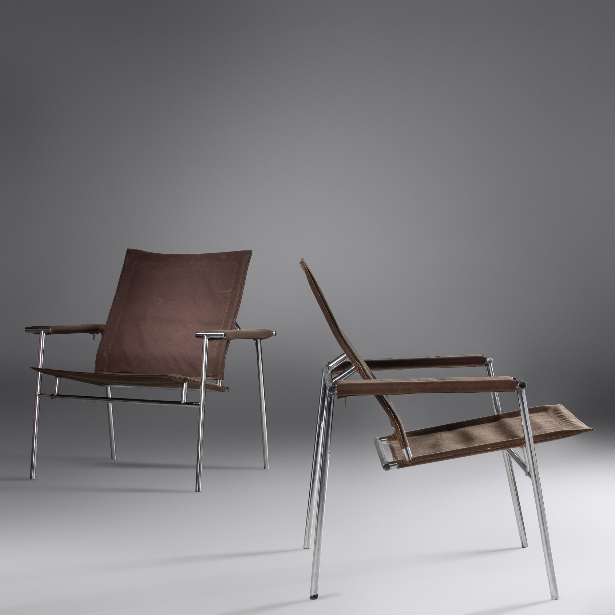 Pair of 'Casino' Lounge Chairs, c. 1960 Finland