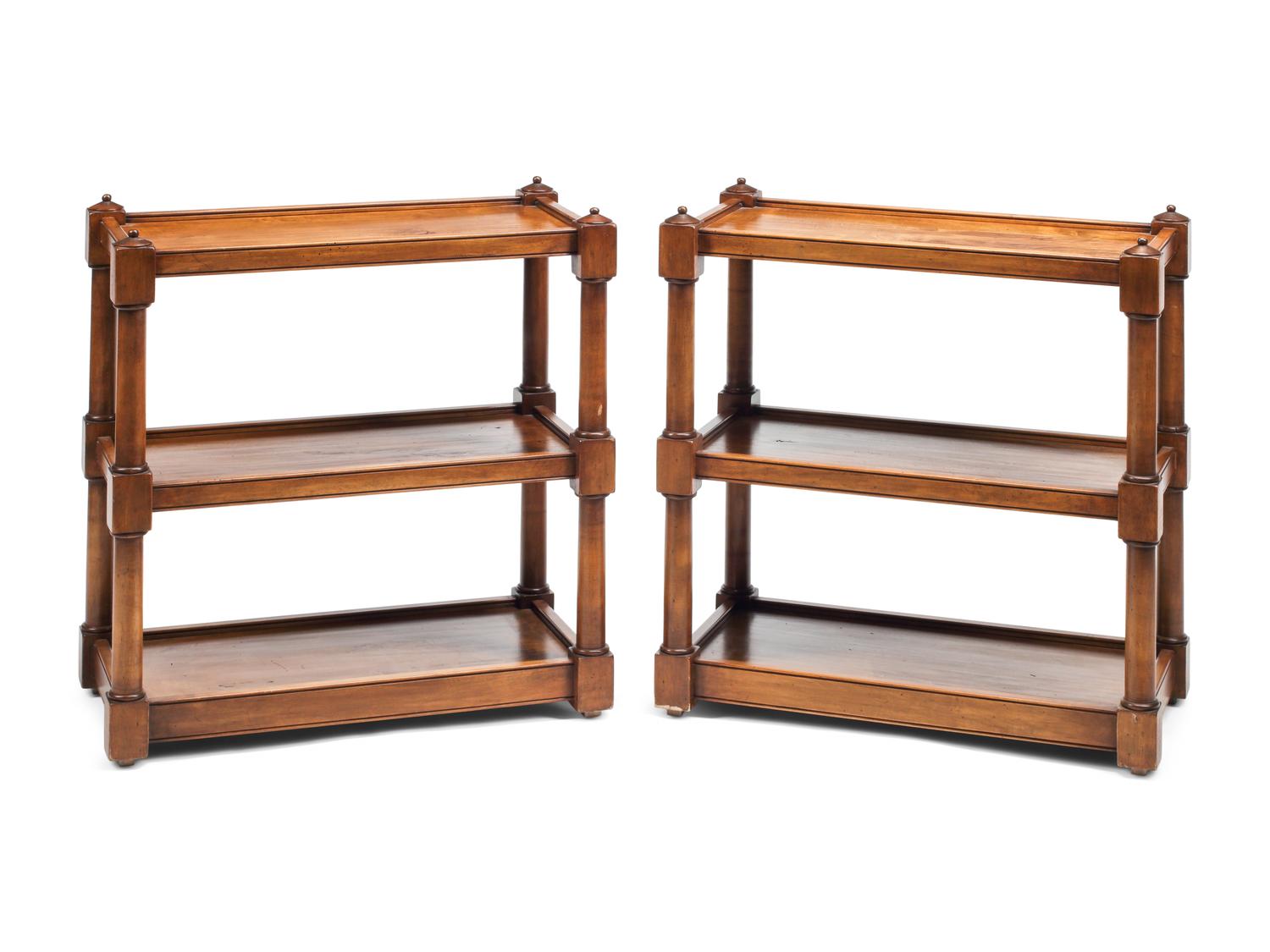 A Pair of Directoire Style Two-Tier Tables