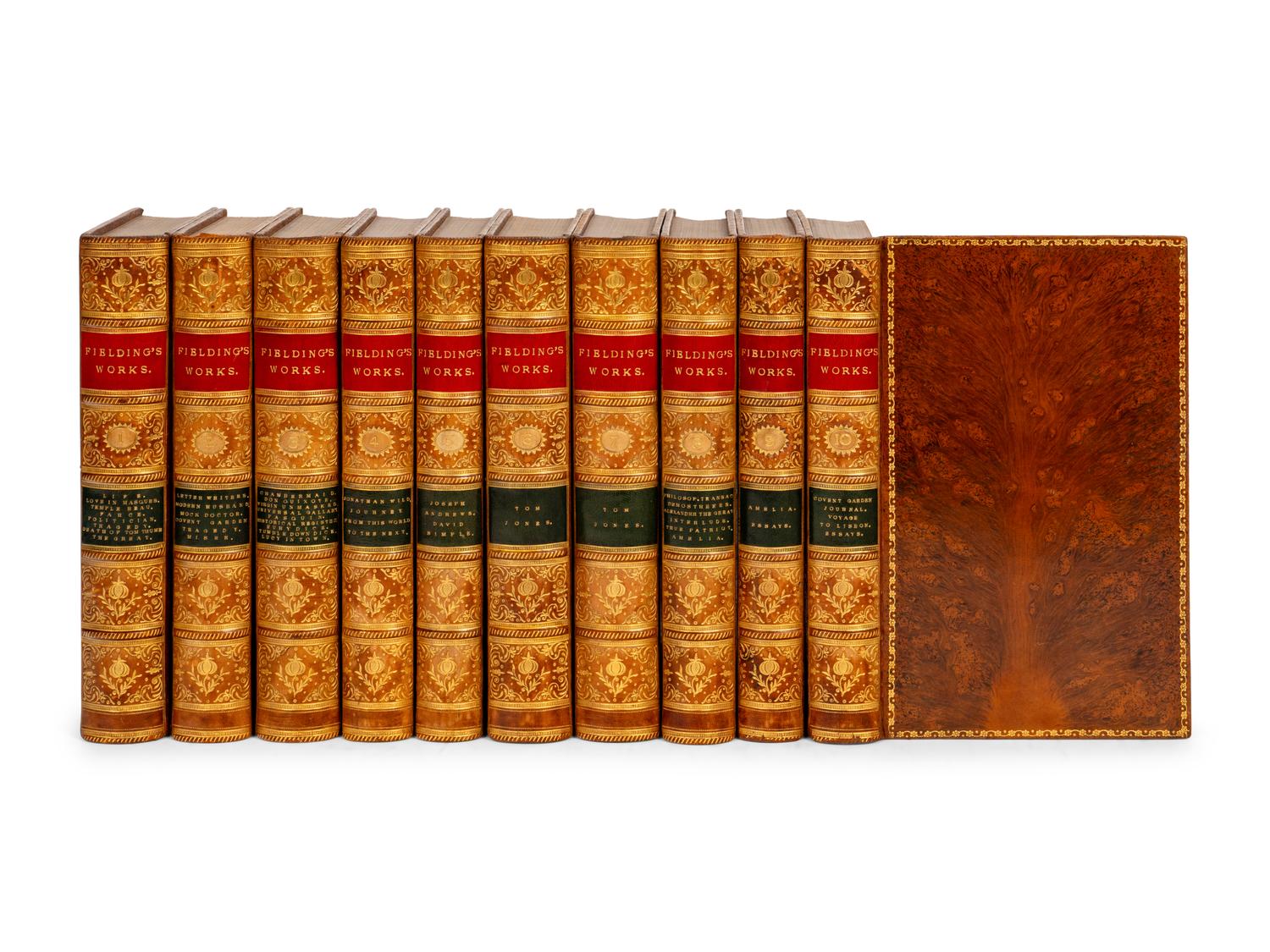 FIELDING, Henry. The Works of Henry Fielding, Esq . London: Bickers and Son and Henry Sotheran and Co., 1871.