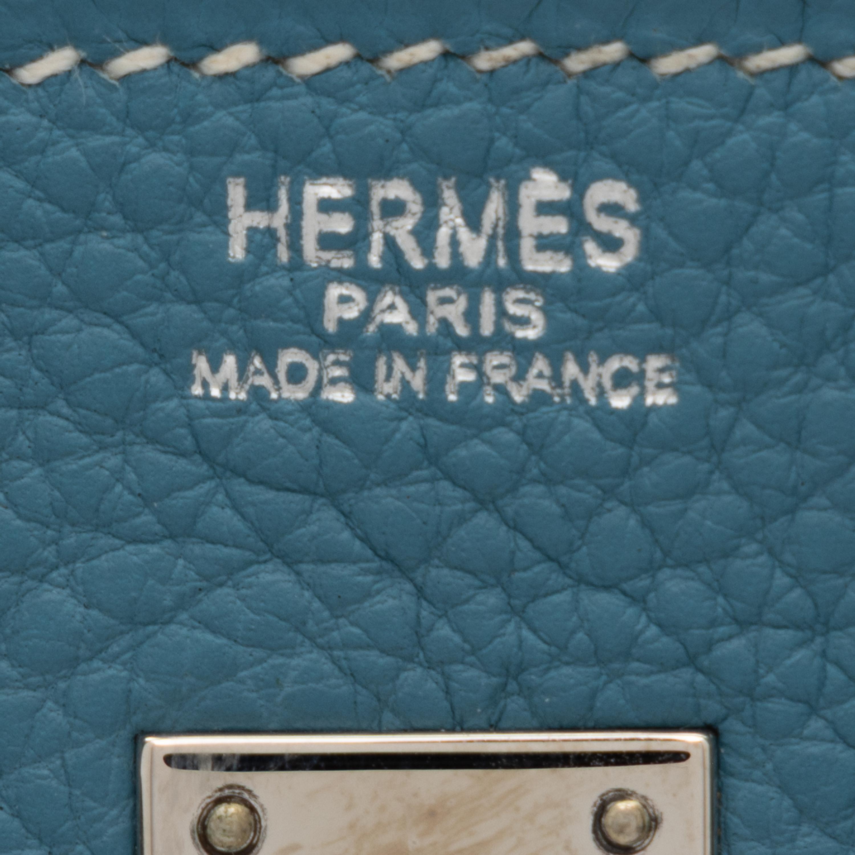 Hermès, Birkin 25 in Bleu Jean Togo