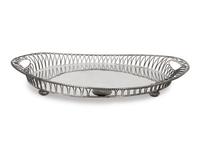 A Silver-Plate Reticulated Tray