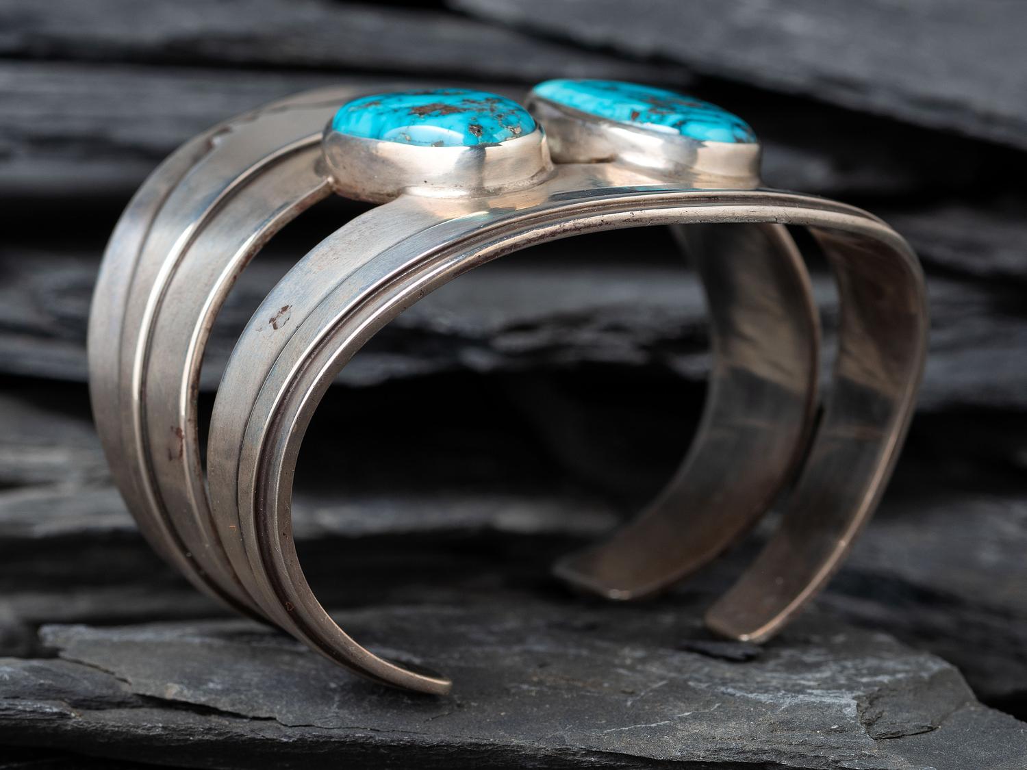 Silver and Turquoise Cuff Bracelet