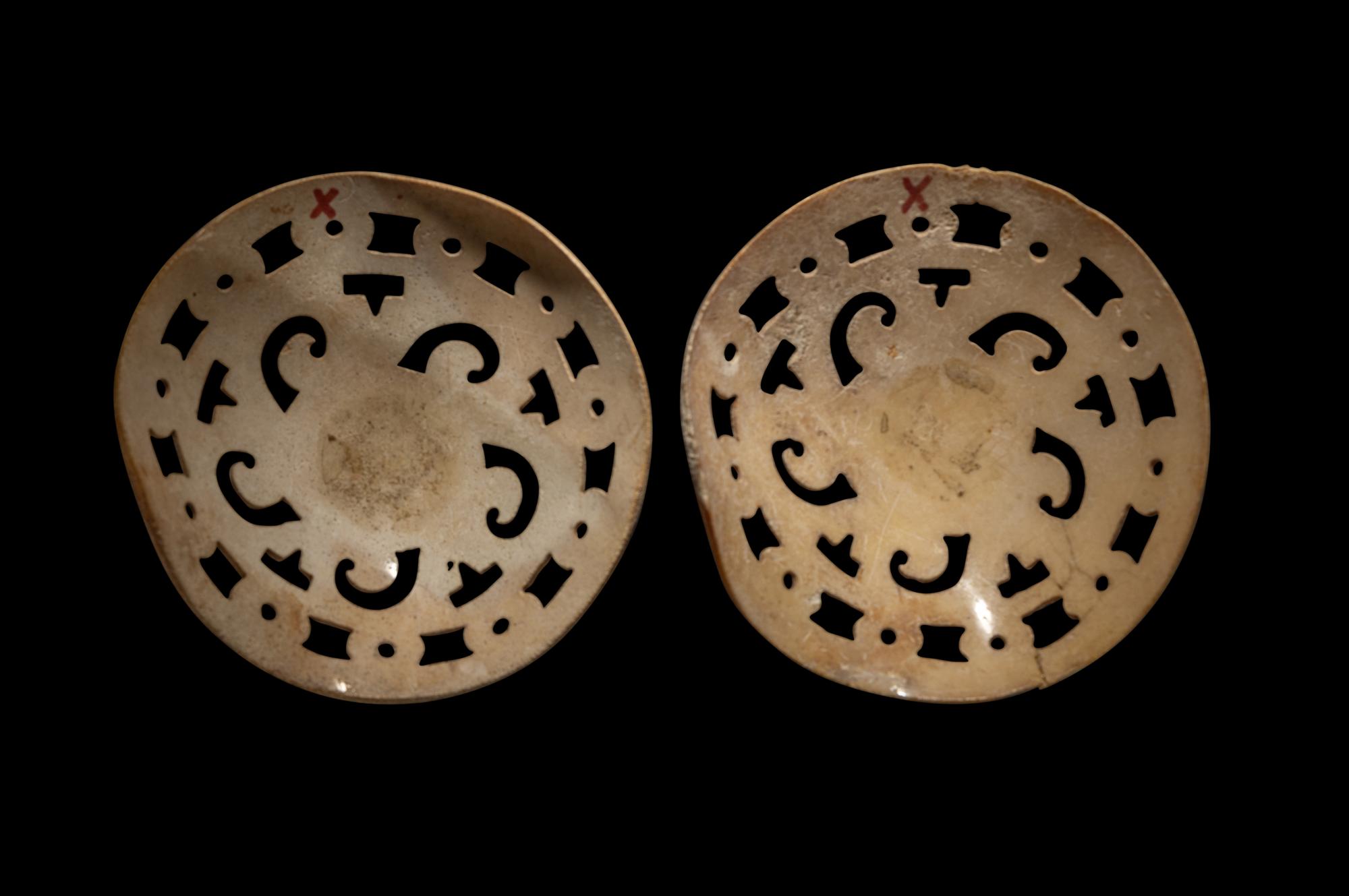 A Pair of Mixtec Roundels