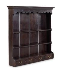 A George III Oak Hanging Cupboard