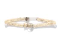 CARTIER, EDWARDIAN, SEED PEARL AND DIAMOND CHOKER NECKLACE
