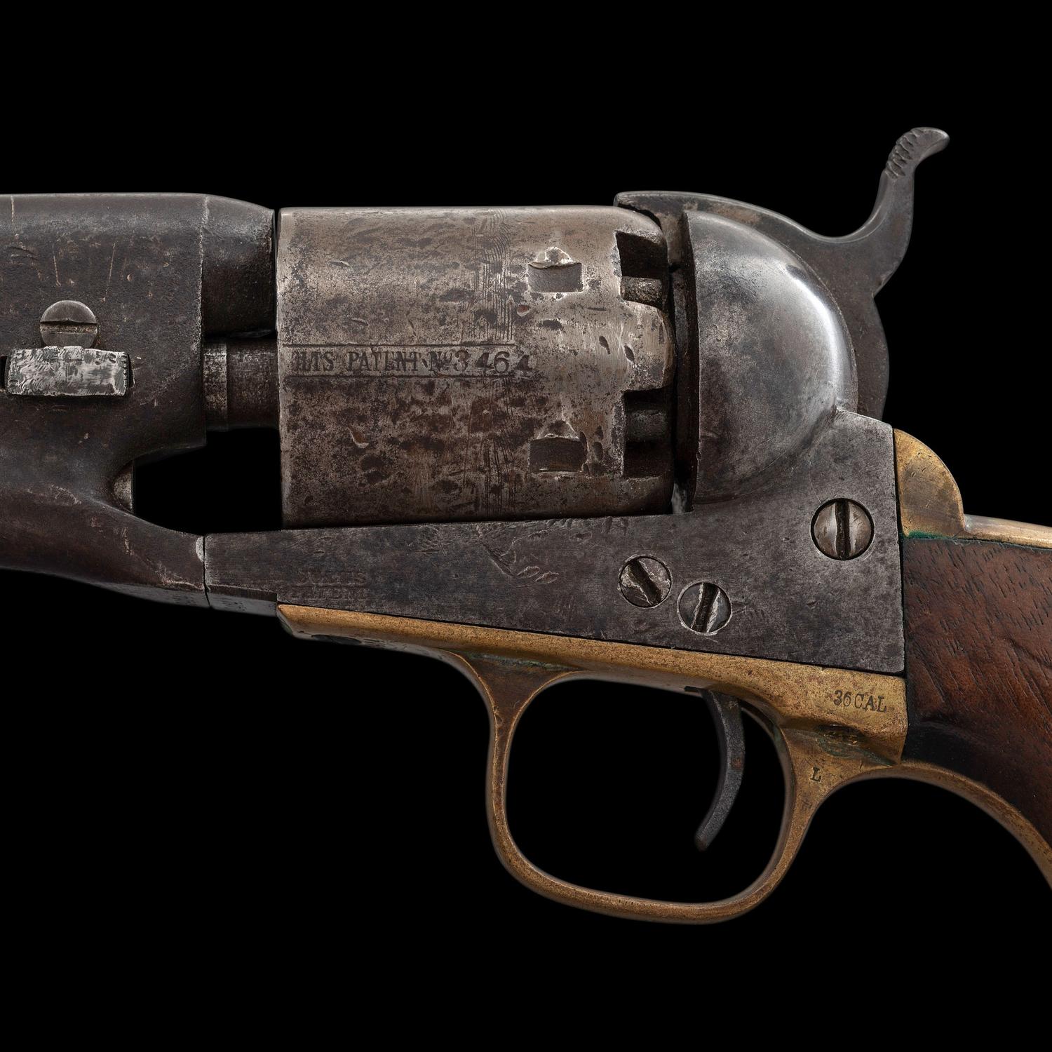 Colt Model 1861 Navy Revolver Inscribed to Confederate Colonel Joel R. Griffin - 62nd Georgia Infantry