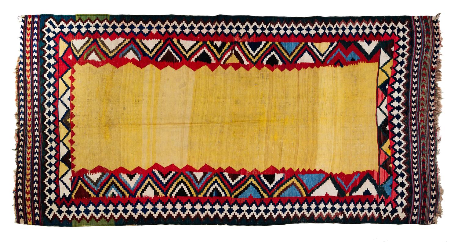 A Kilim Wool Rug 8 feet 8 inches x 4 feet 3 inches.