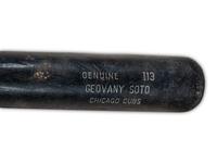 A Group of Chicago Cubs Bats Including Giovanni Sotto Game Used