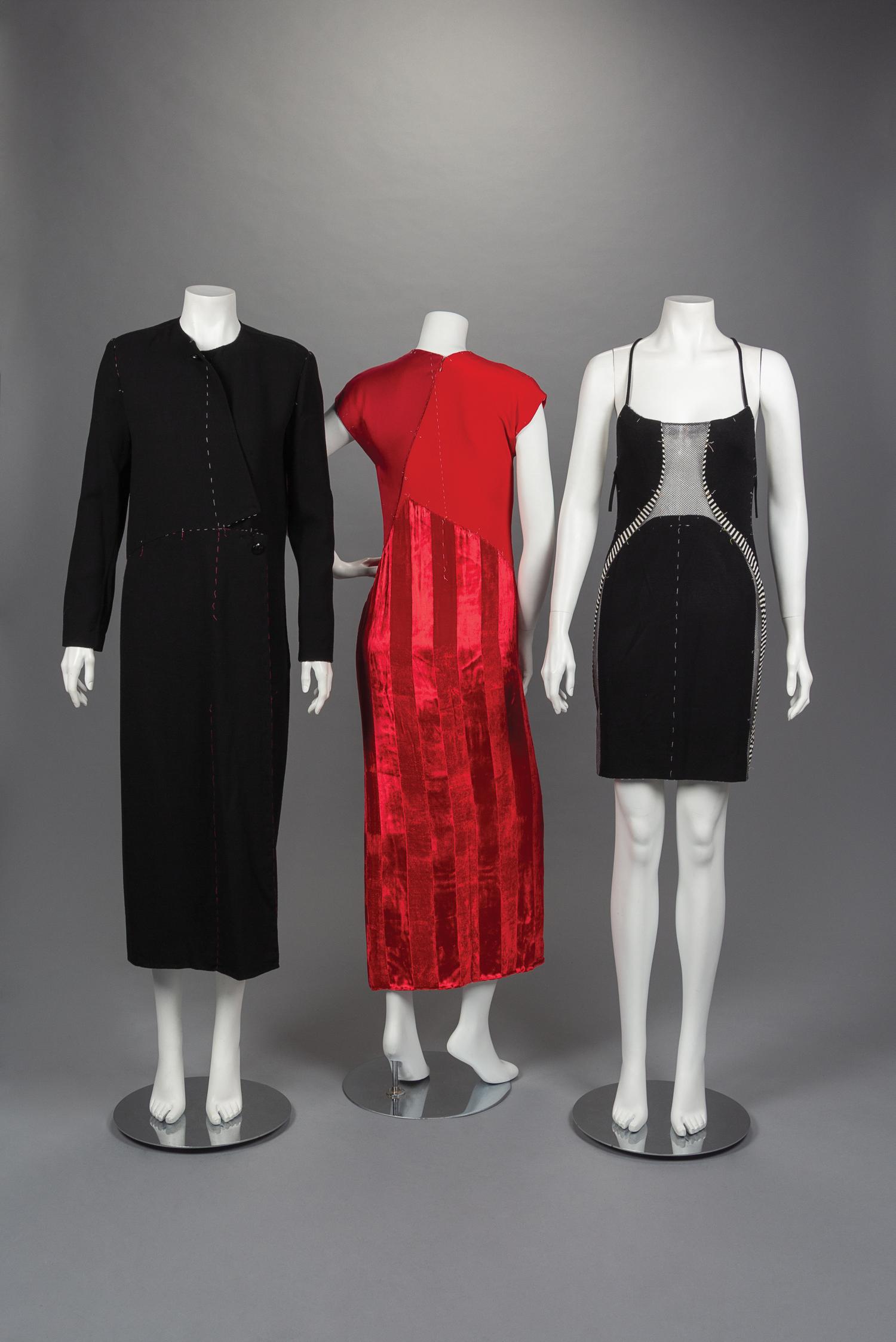 Three Geoffrey Beene Unfinished Studio Sample Dresses, 1990s
