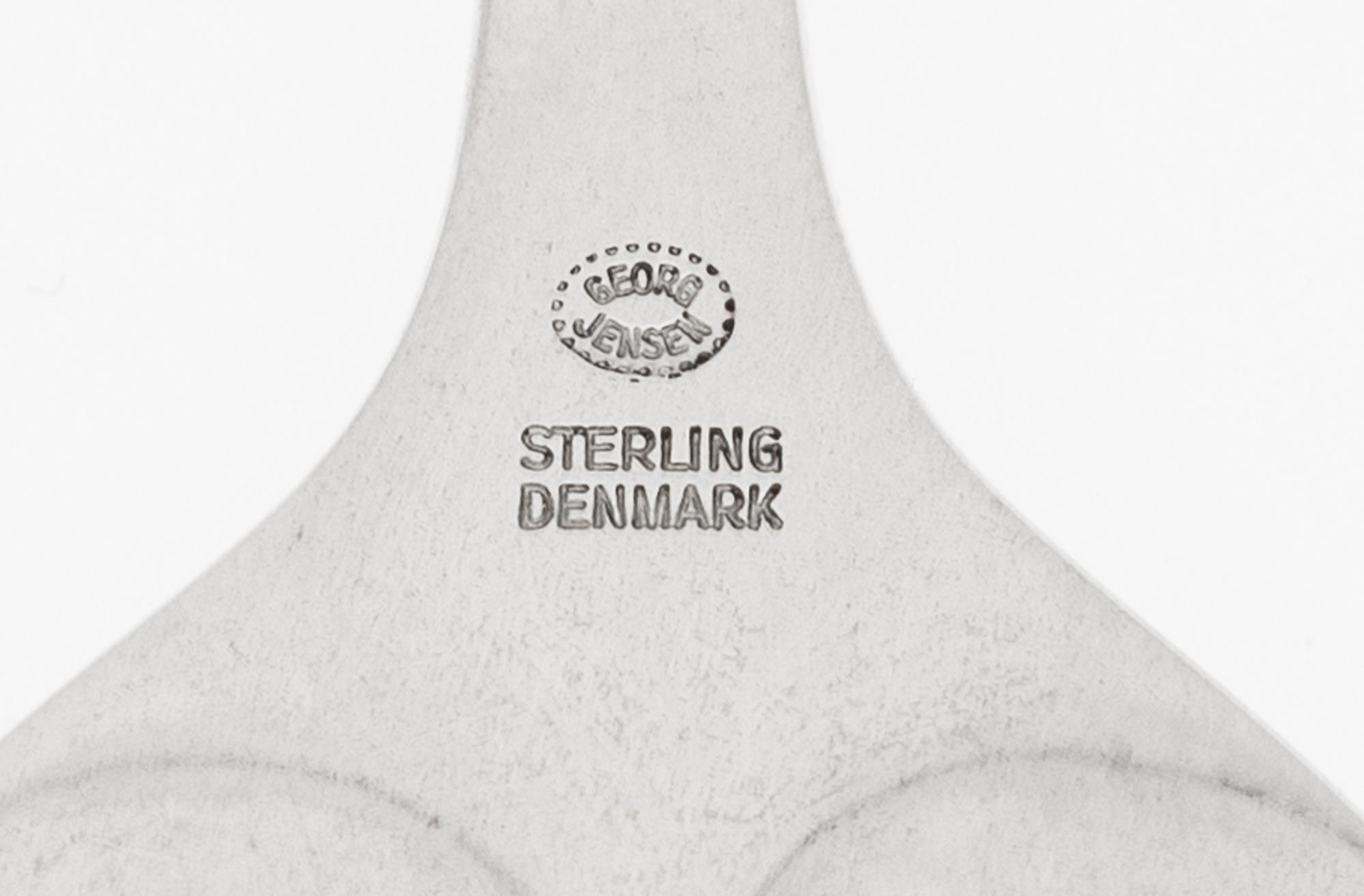 Five Georg Jensen Silver Spoons