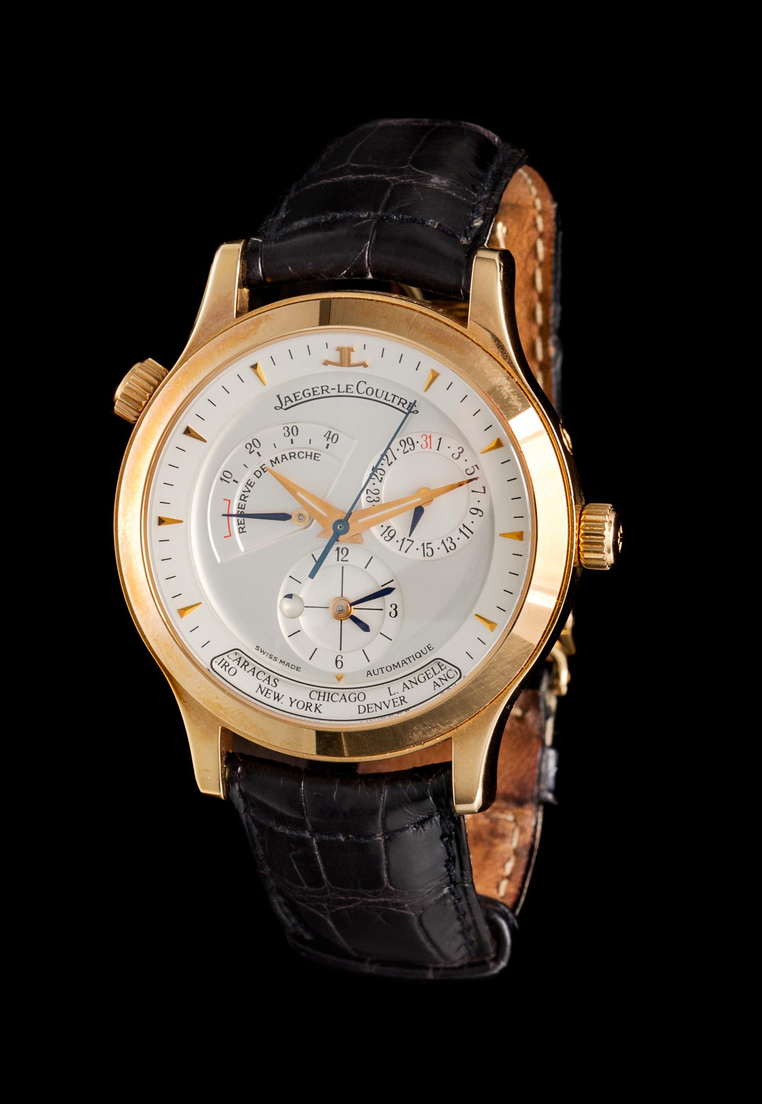 An 18 Karat Yellow Gold Ref. 142.2.92 Master Control Wristwatch, Jaeger LeCoultre,