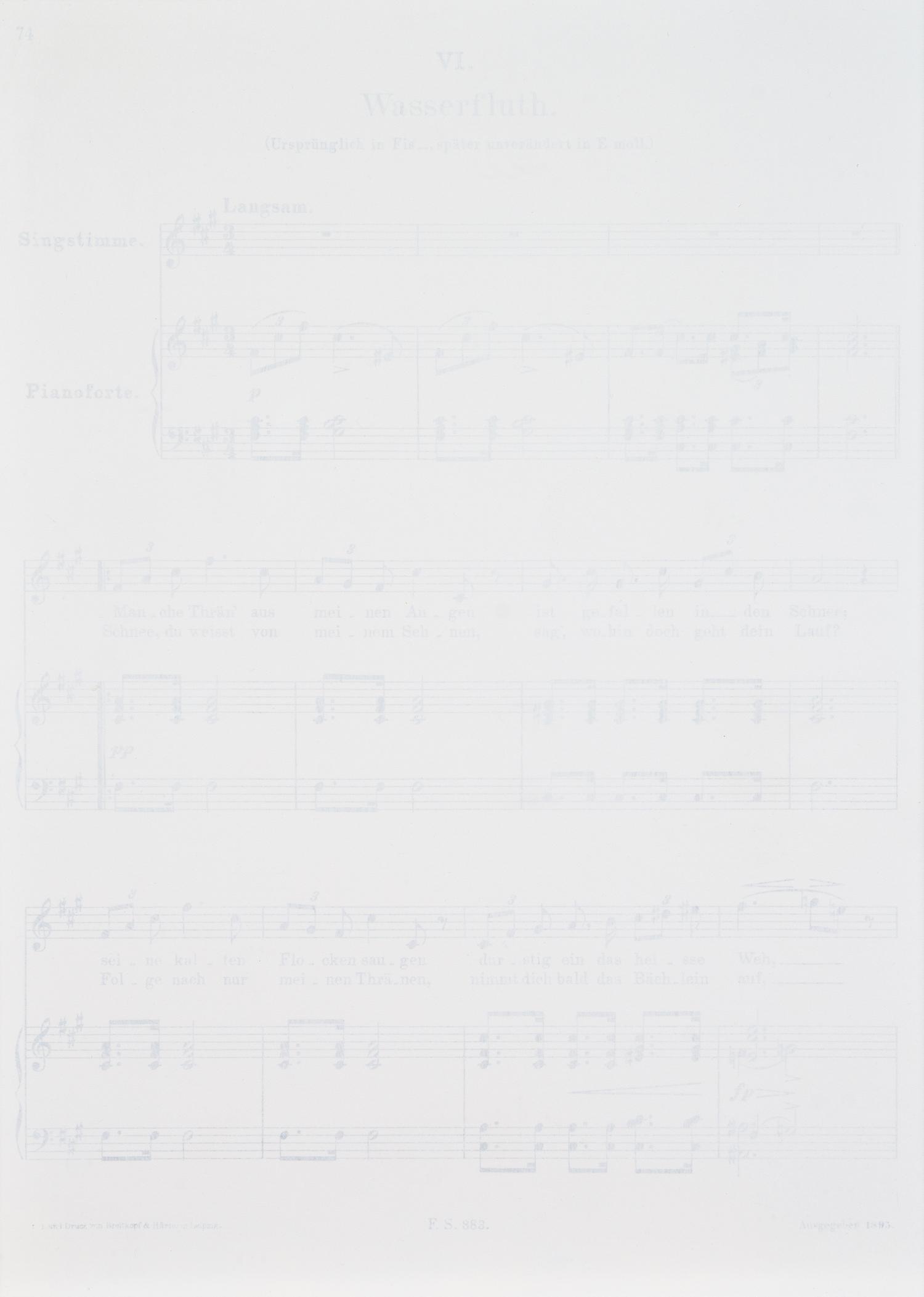 Tim Rollins and K.O.S., (American, 1955-2017), Winterreise - Wasserfluth, 1989