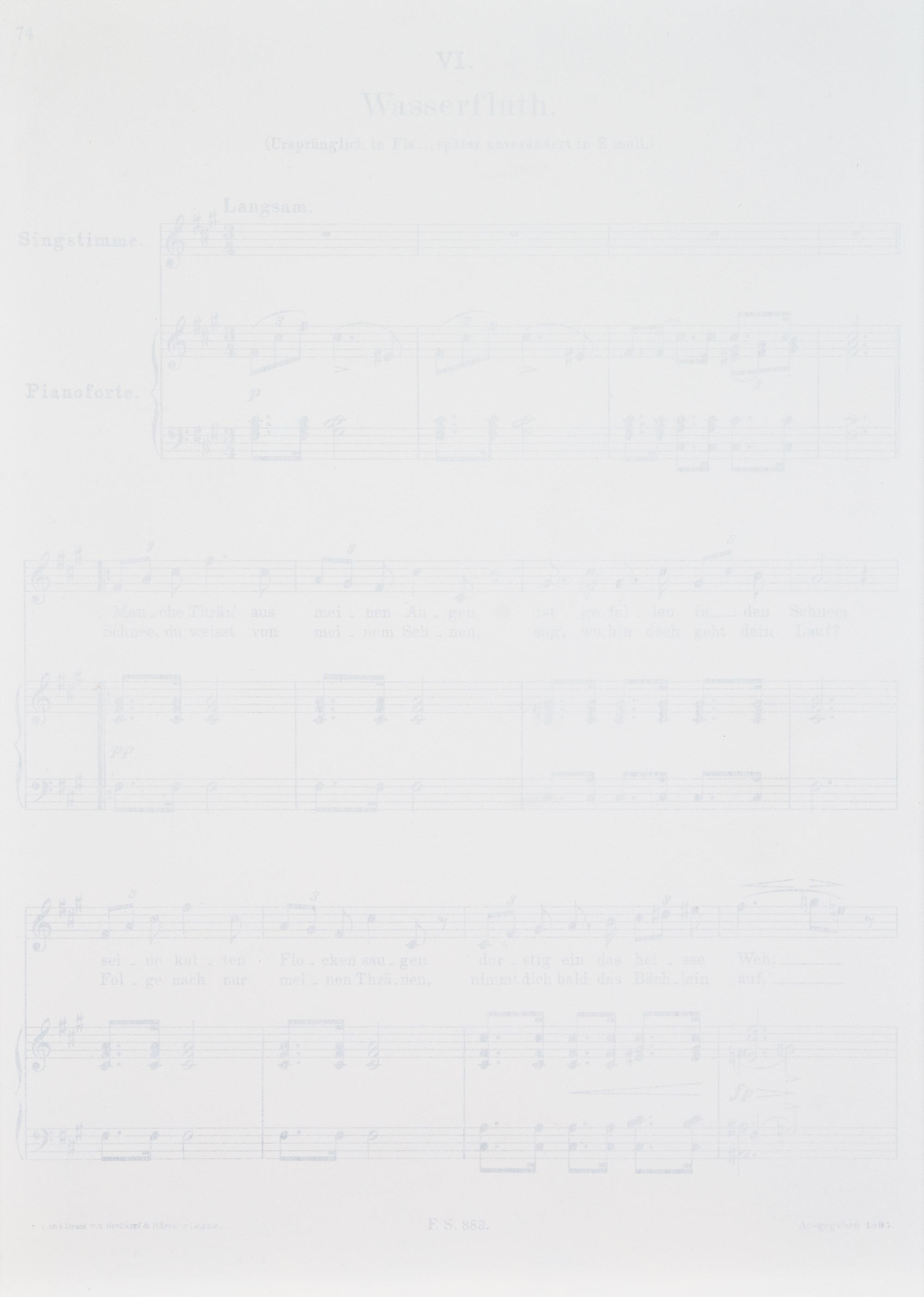 Tim Rollins and K.O.S., (American, 1955-2017), Winterreise - Wasserfluth, 1989