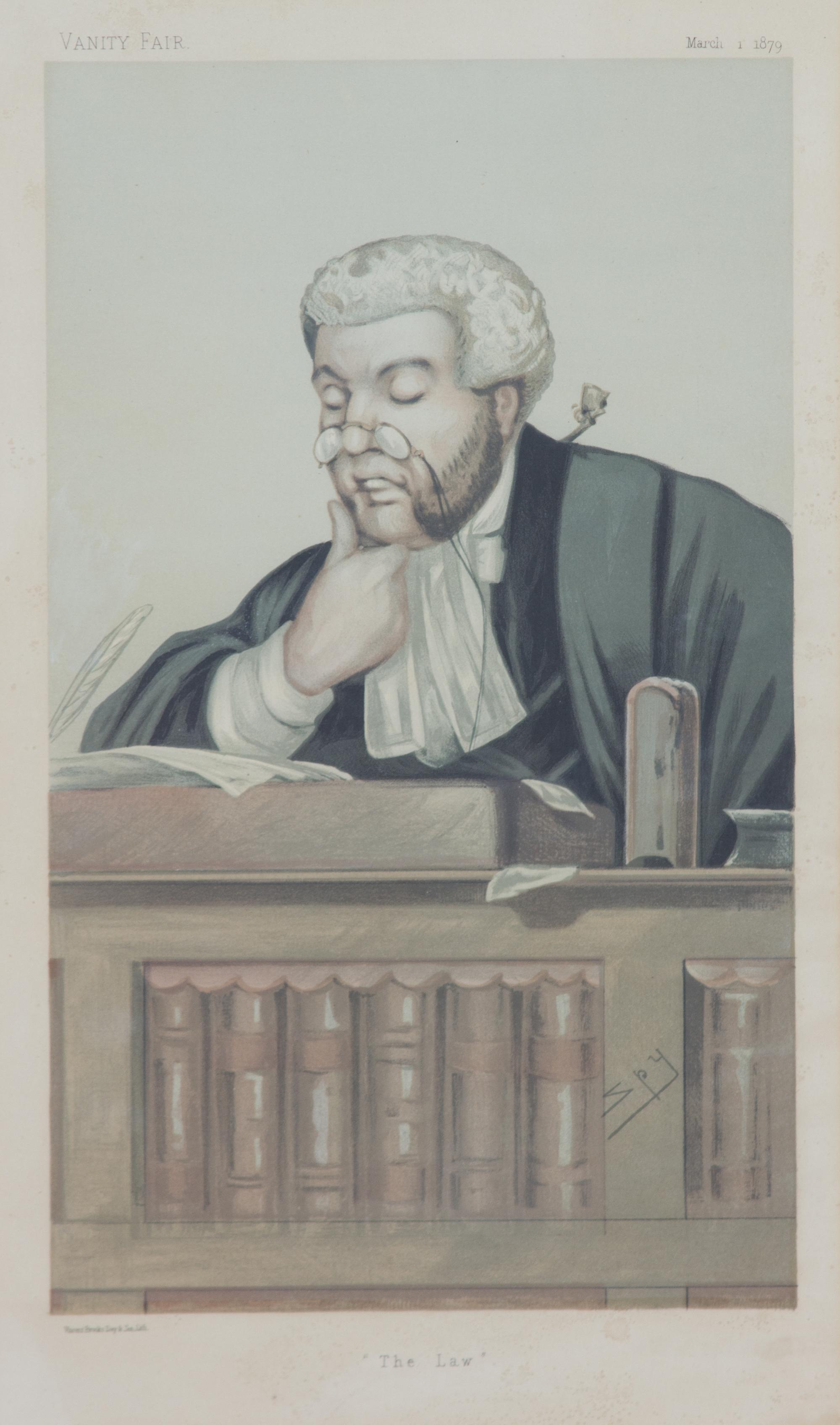 A Collection of Vanity Fair Judge and Gentleman Prints Largest framed 21 x 26 inches. — 20TH CENTURY
