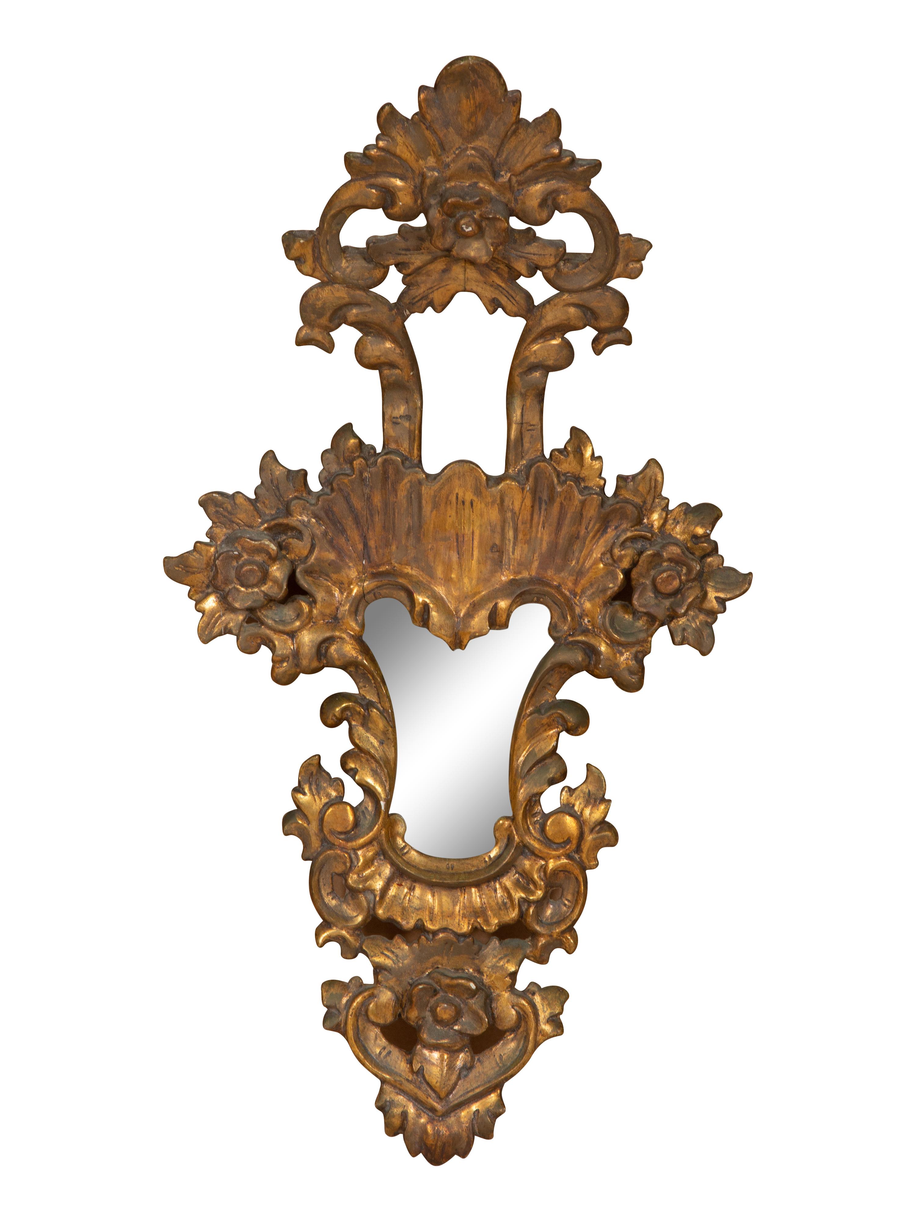 Two Venetian Giltwood Mirrors