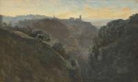 Jean-Baptiste-Camille Corot (French, 1796-1875) - Matinée Brumeuse dans les Montagnes