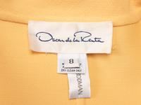 OSCAR DE LA RENTA, YELLOW WOOL COATDRESS