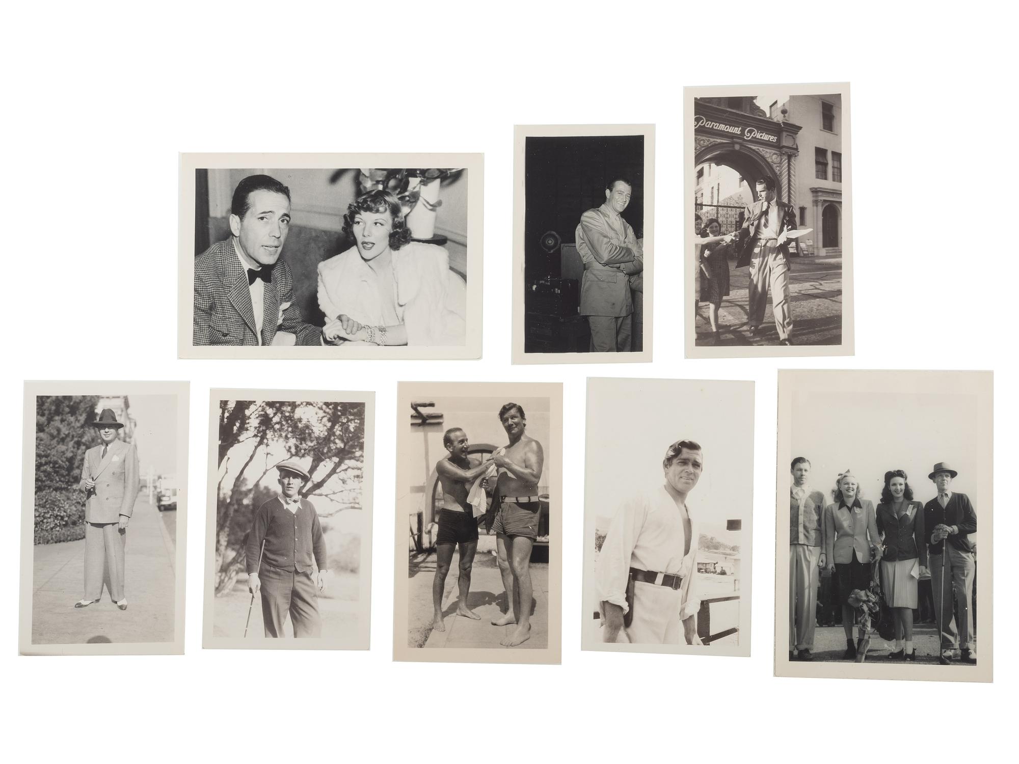 [FILM - HOLLYWOOD]. A large group of snapshots, signed photographs, press photos, and ephemera from early Hollywood.