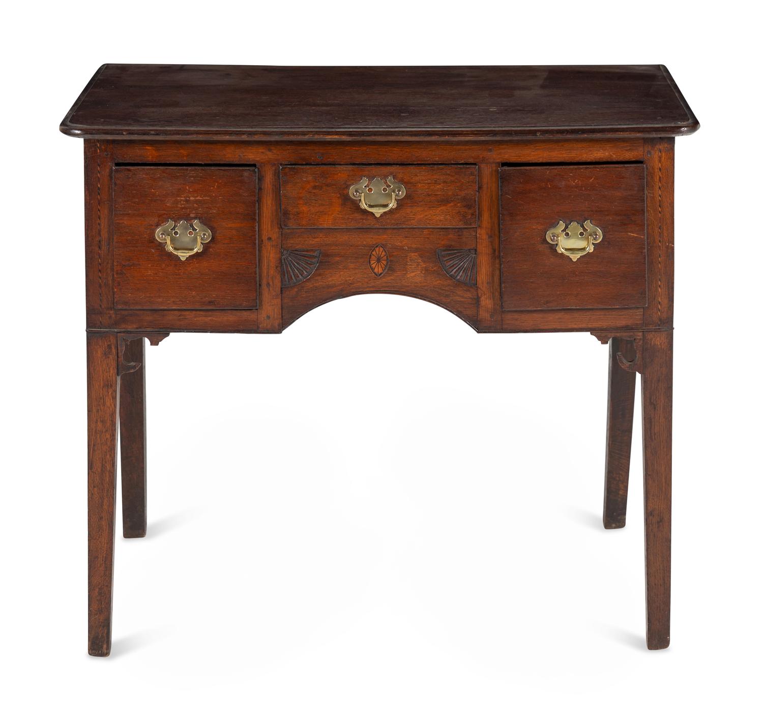 A George III Oak Dressing Table