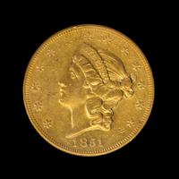 A United States 1851-O Liberty Head $20 Gold Coin