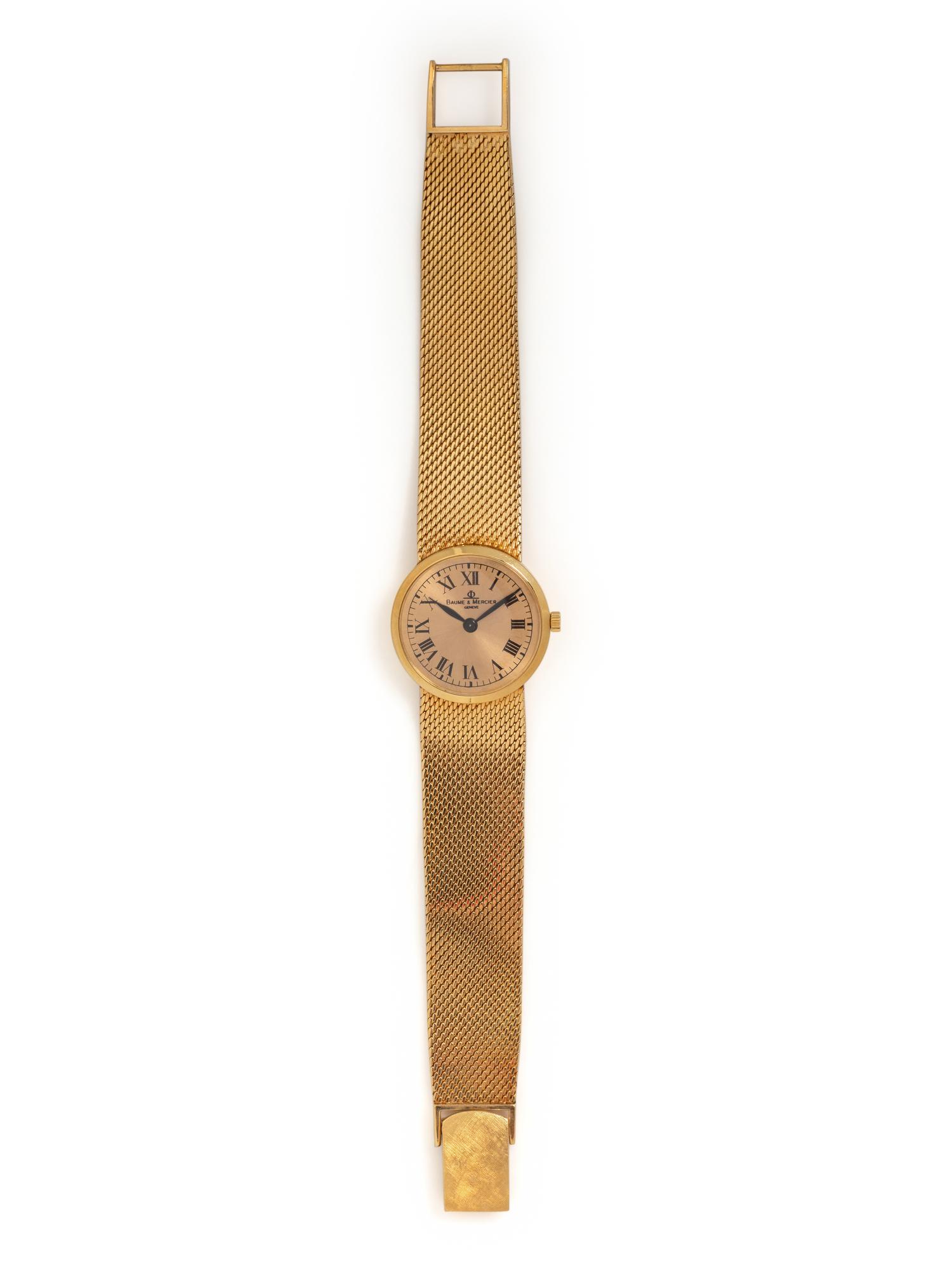 BAUME & MERCIER, 18K YELLOW GOLD WATCH