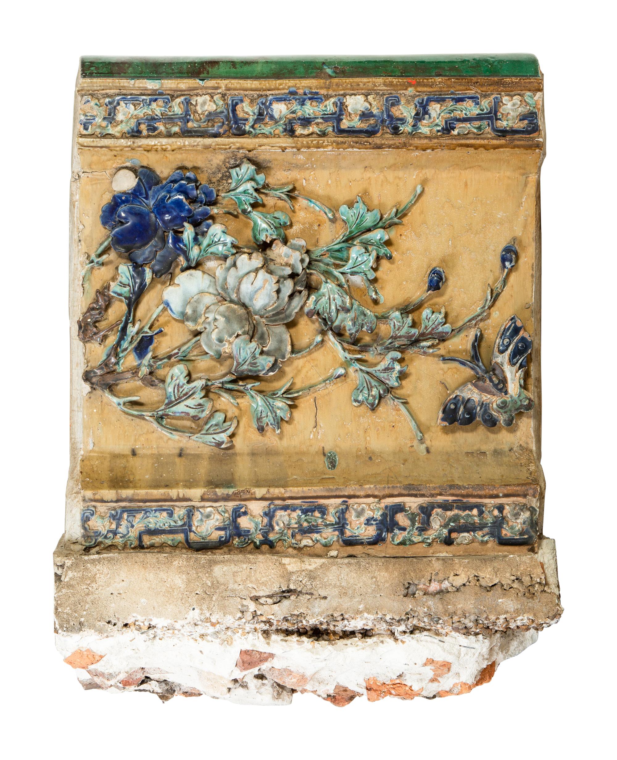 A Chinese Carved Stone Architectural Fragment