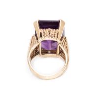 YELLOW GOLD AND AMETHYST SET