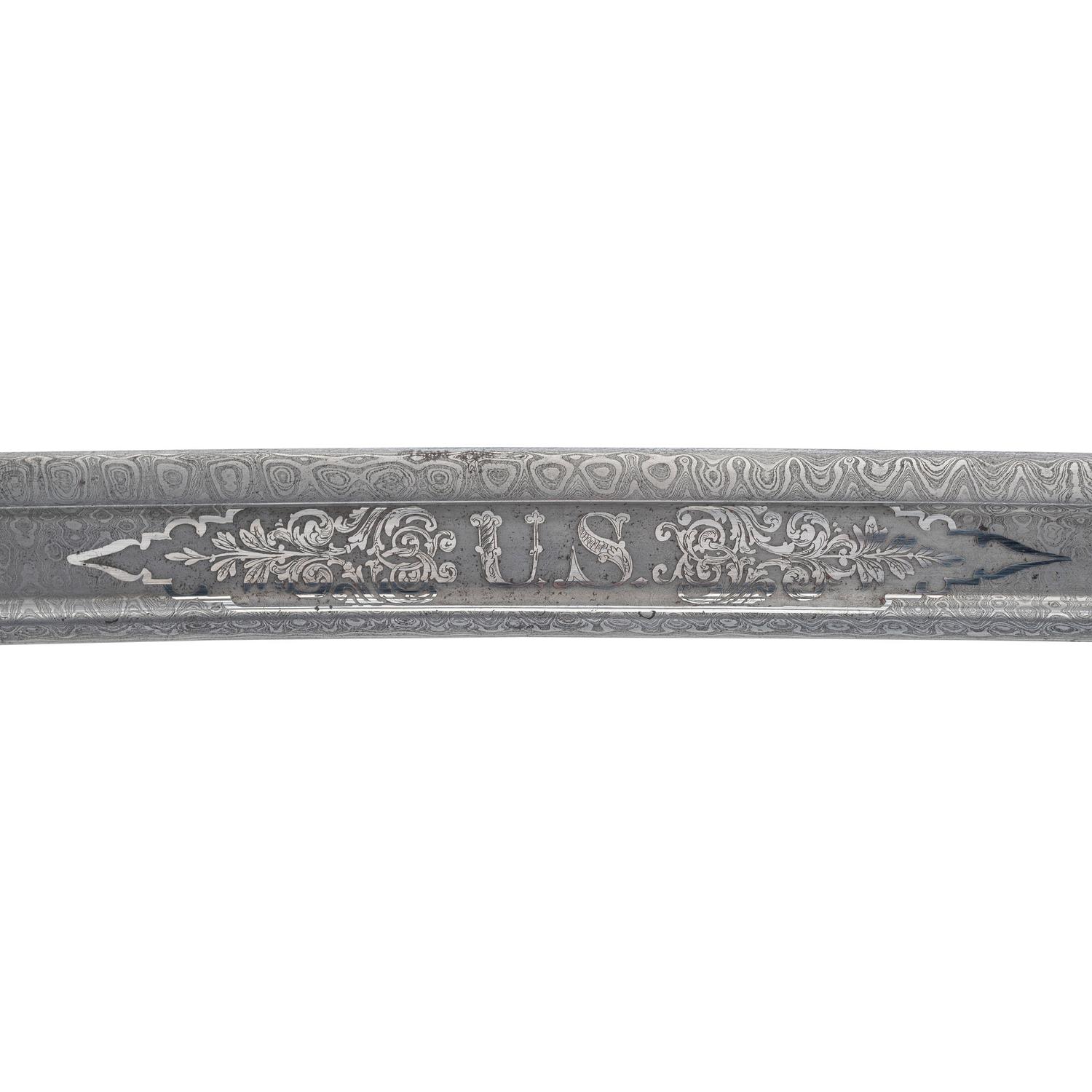 Civil War Military Archive of Major Frederick M. Edgell and the 1st New Hampshire Battery Including: Tiffany & Co. M1850 Presentation Sword in Case with 80 Original Documents, Letters, CDVs, and Accessories