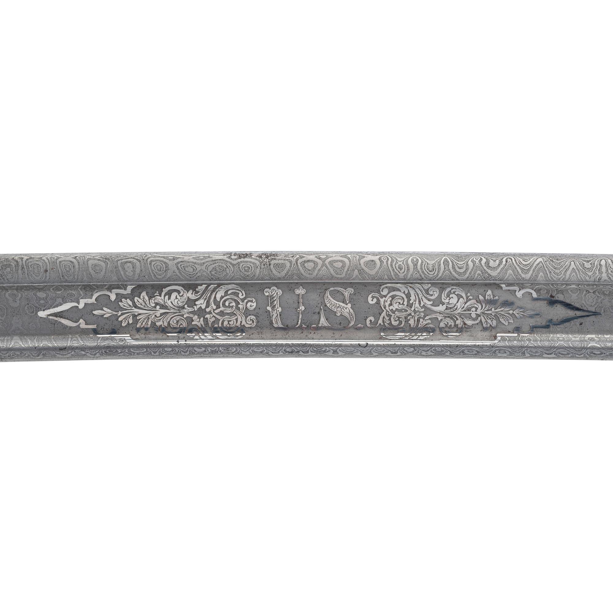 Civil War Military Archive of Major Frederick M. Edgell and the 1st New Hampshire Battery Including: Tiffany & Co. M1850 Presentation Sword in Case with 80 Original Documents, Letters, CDVs, and Accessories