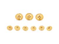 YELLOW GOLD BLAZER BUTTON SET