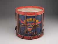 [CIVIL WAR]. Painted regulation eagle drum. Manufactured by Richard Mein, Fordham, NY.
